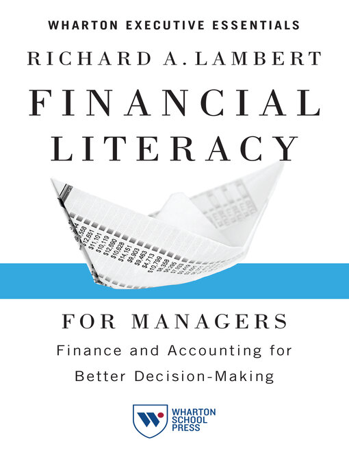 Title details for Financial Literacy for Managers by Richard A. Lambert - Available